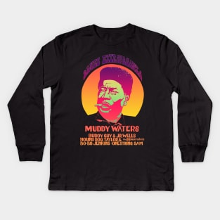 Muddy Waters blues extravaganza Kids Long Sleeve T-Shirt